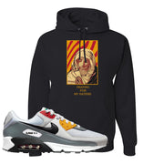 Peace Love Basketball 90s Hoodie | God Told Me, Black