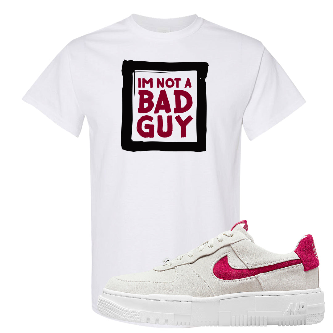 Mystic Hibiscus Pixel AF1s T Shirt | I'm Not A Bad Guy, White
