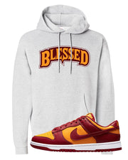 Midas Gold Low Dunks Hoodie | Blessed Arch, Ash