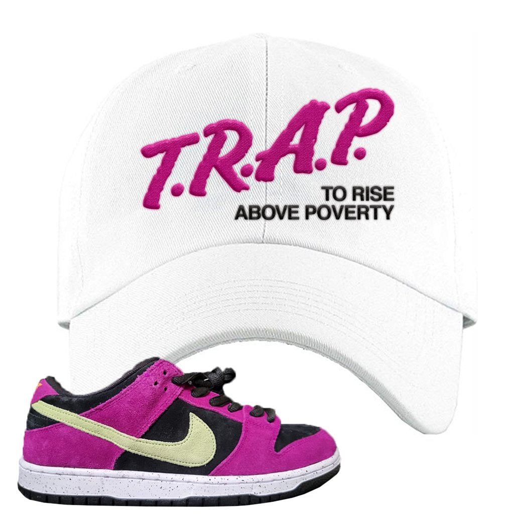 ACG Terra Low Dunks Dad Hat | Trap To Rise Above Poverty, White