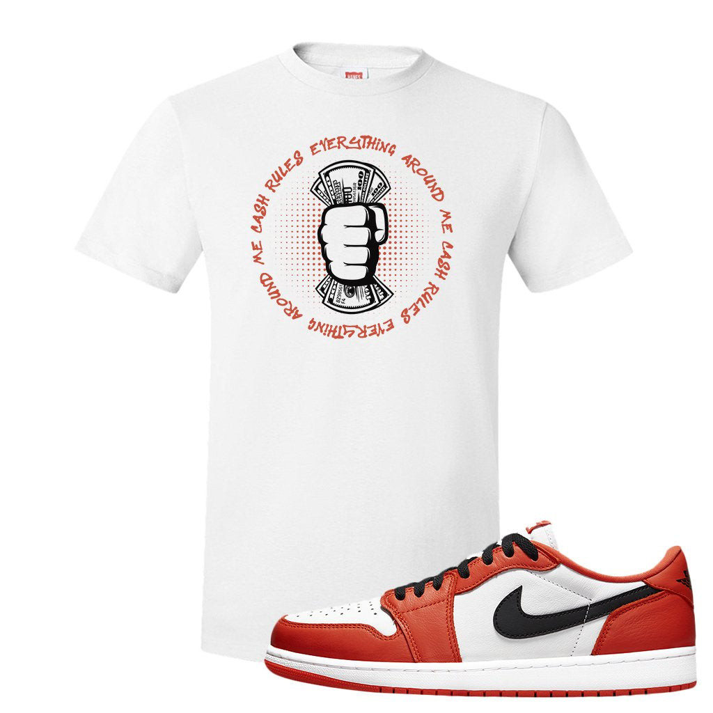 Starfish OG Low 1s T Shirt | Cash Rules Everything Around Me, White