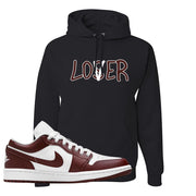 Air Jordan 1 Low Team Red Hoodie | Lover, Black