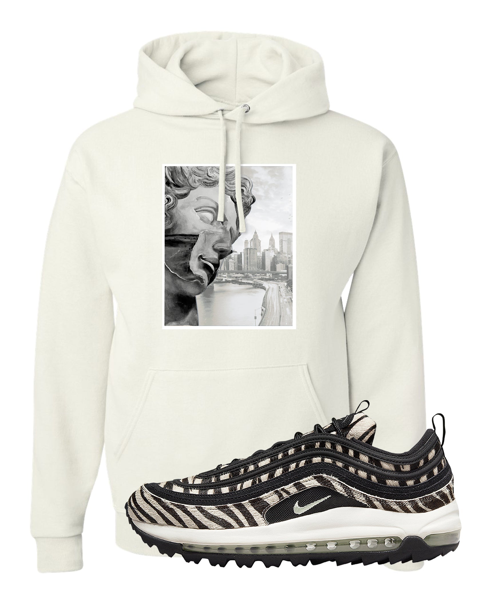 Zebra Golf 97s Hoodie | Miguel, White