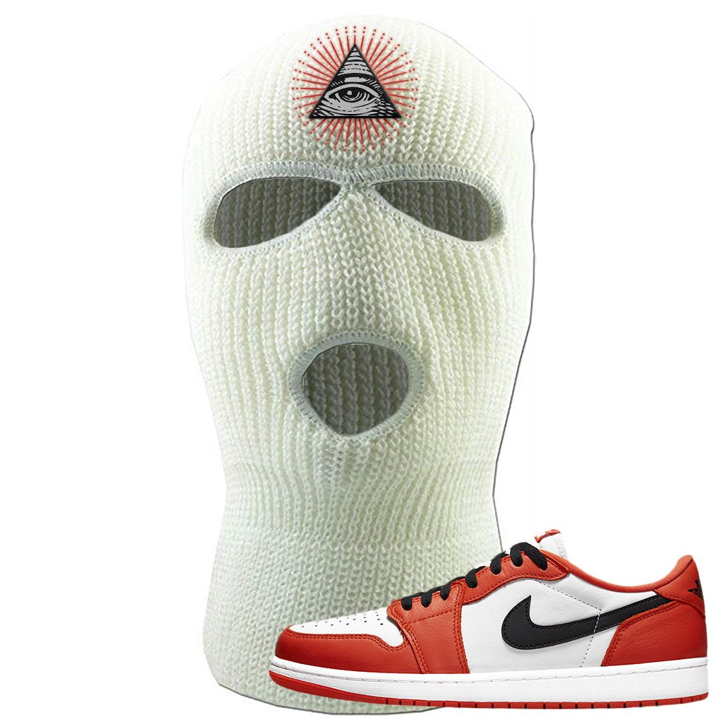 Starfish OG Low 1s Ski Mask | All Seeing Eye, White