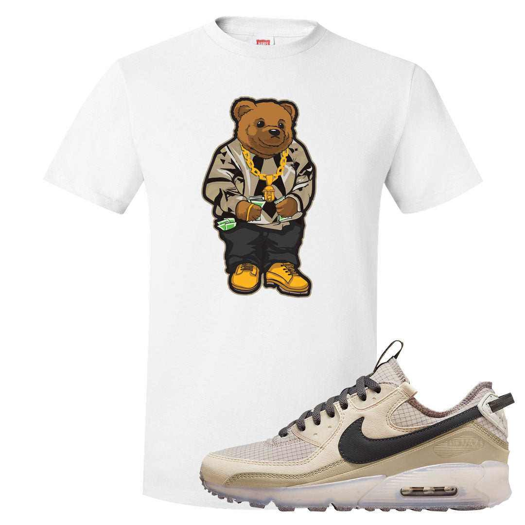 Terrascape Rattan 90s T Shirt | Sweater Bear, White