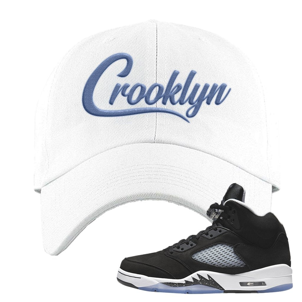 Oreo Moonlight 5s Dad Hat | Crooklyn, White
