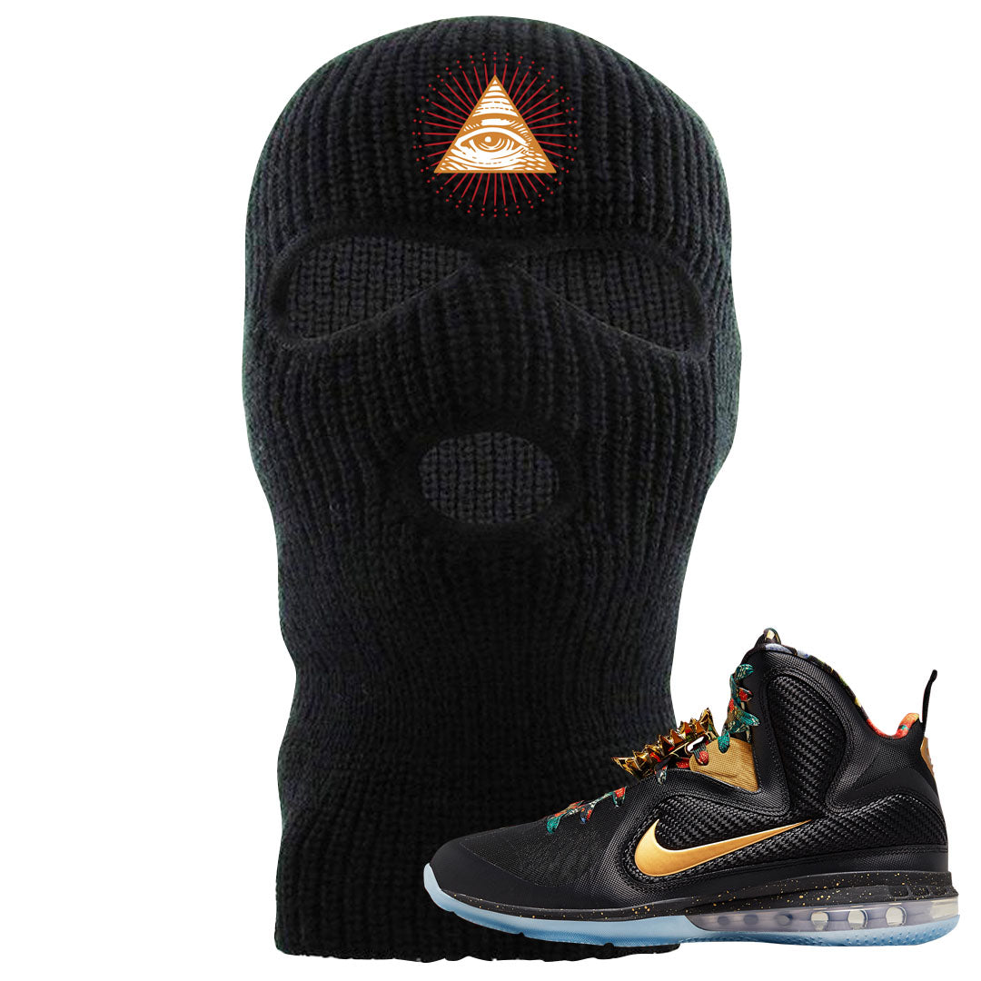 Throne Watch Bron 9s Ski Mask | All Seeing Eye, Black
