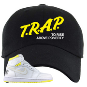 Jordan 1 First Class Flight Trap To Rise Sneaker Matching Black Dad Hat