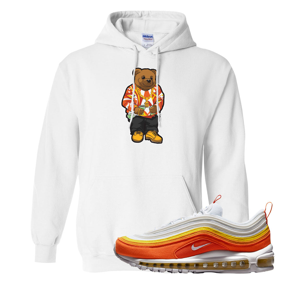 Club Orange Yellow 97s Hoodie | Sweater Bear, White