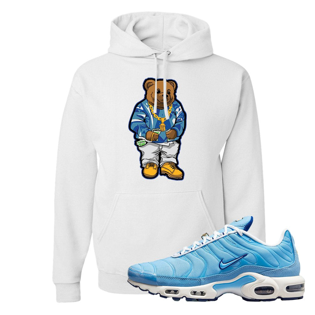 Air Max 1 First Use University Blue Hoodie | Sweater Bear, White