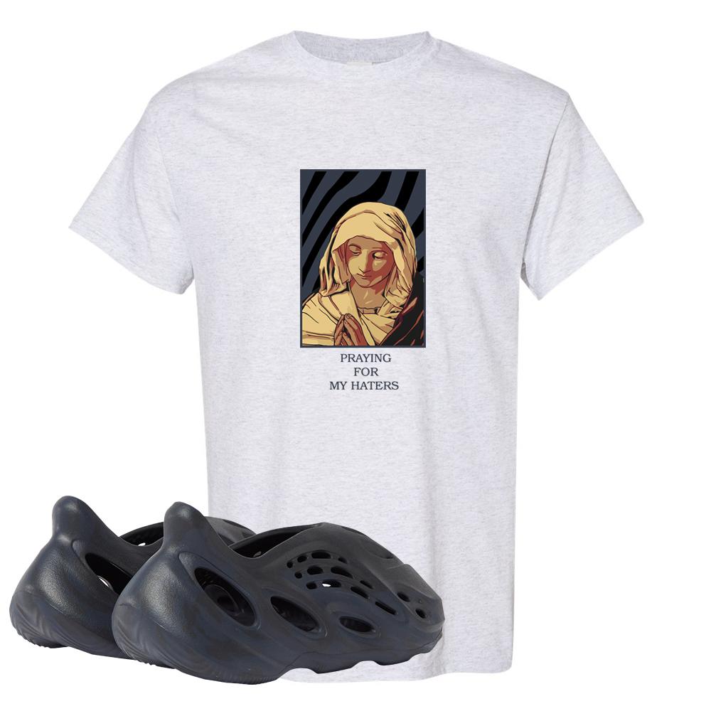 Yeezy Foam Runner Mineral Blue T Shirt | God Told Me, Ash