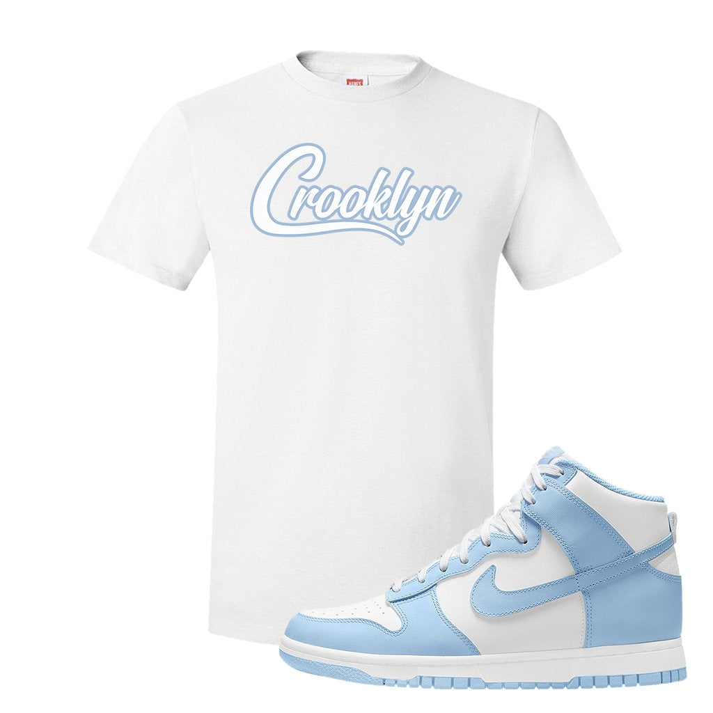 Aluminum High Dunks T Shirt | Crooklyn, White