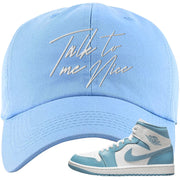 University Blue Mid 1s Dad Hat | Talk To Me Nice, Light Blue