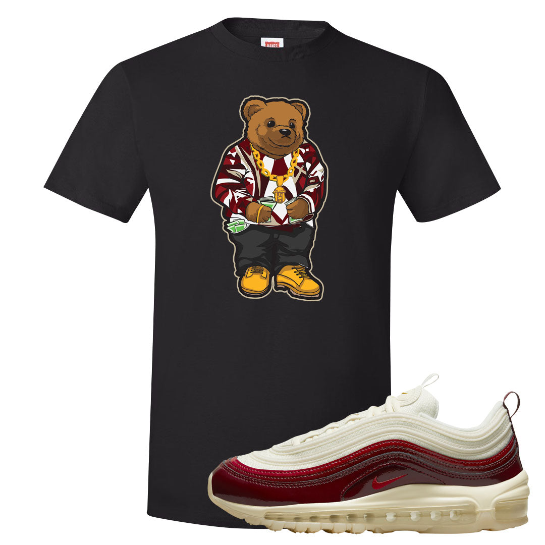 Dark Beetroot 97s T Shirt | Sweater Bear, Black