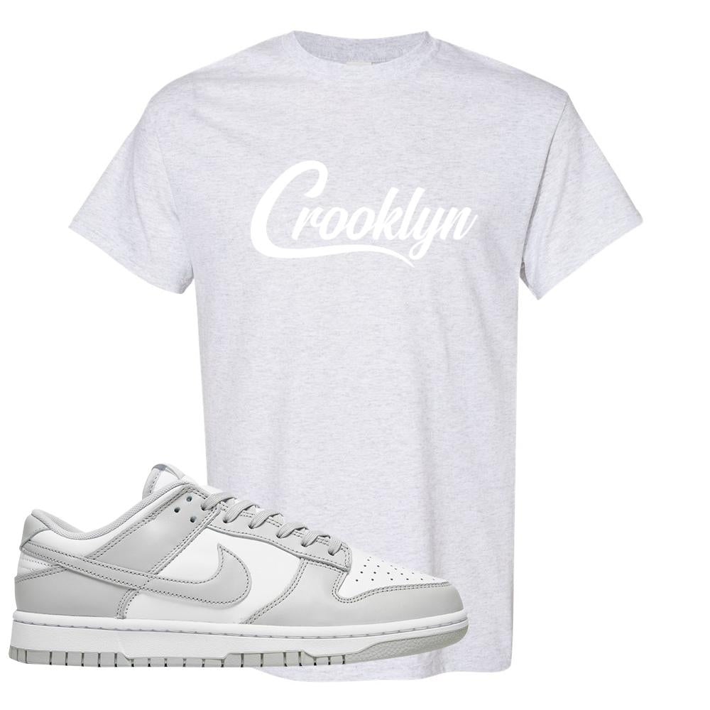 Grey Fog Low Dunks T Shirt | Crooklyn, Ash