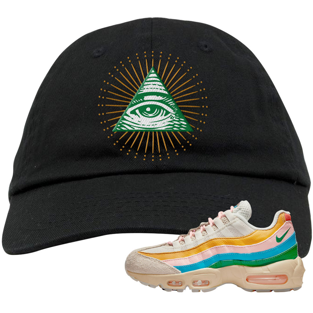 Rise Unity Sail 95s Dad Hat | All Seeing Eye, Black