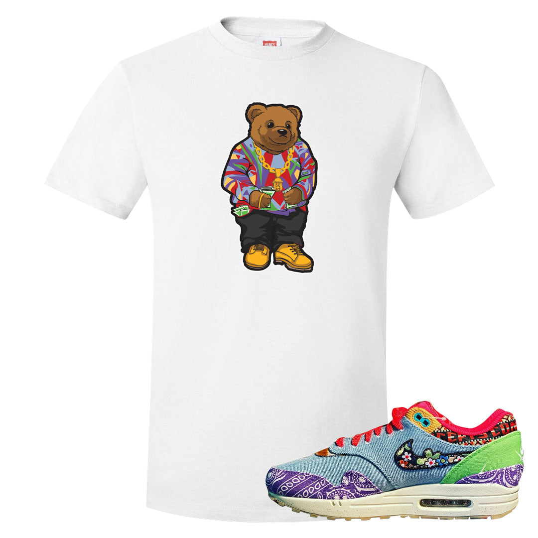 Bandana Paisley Max 1s T Shirt | Sweater Bear, White