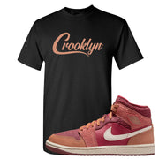 Africa Mid 1s T Shirt | Crooklyn, Black