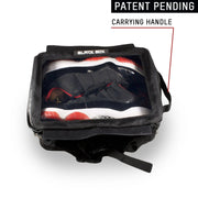 The Black Box can fit up to a size 13 Men's sneaker inside