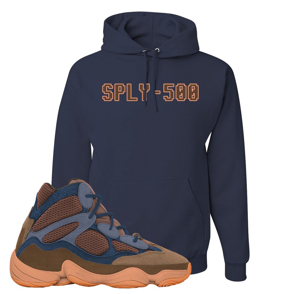 Yeezy 500 High Tactile Hoodie | Sply-500, Navy Blue