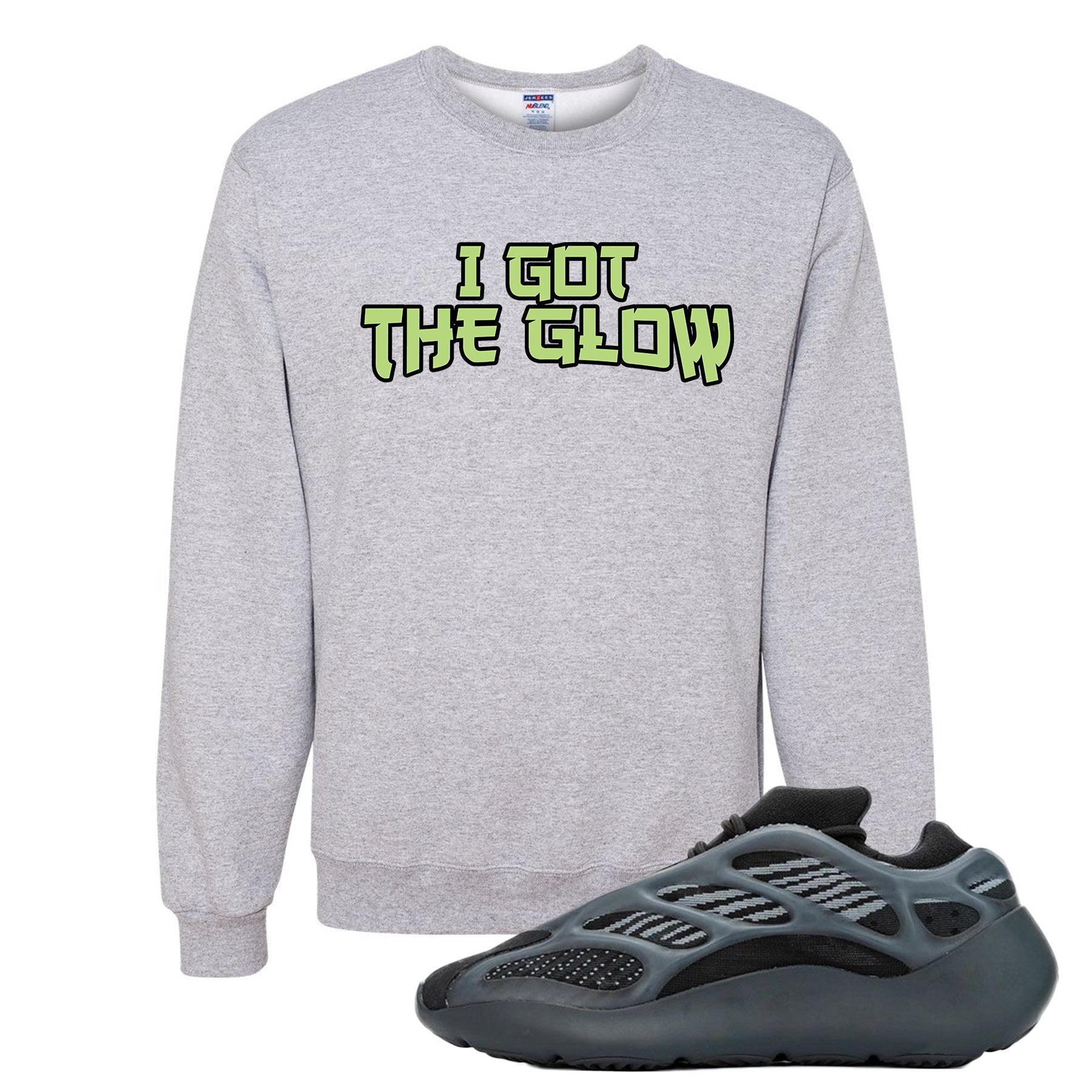 Alvah v3 700s Crewneck Sweatshirt | I Got The Glow, Ash