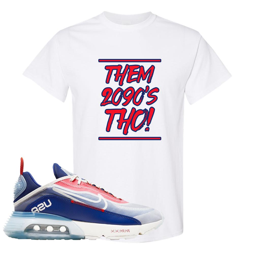 Team USA 2090s T Shirt | Them 2090's Tho, White