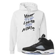 Oreo Moonlight 5s Hoodie | Vibes Speak Louder Than Words, White