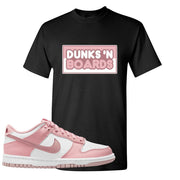 Pink Velvet Low Dunks T Shirt | Dunks N Boards, Black
