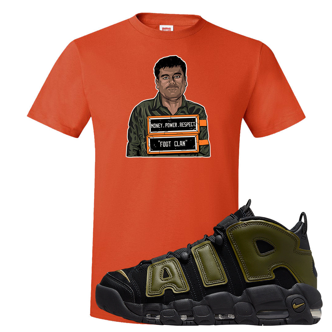 Guard Dog More Uptempos T Shirt | El Chapo Illustration, Orange
