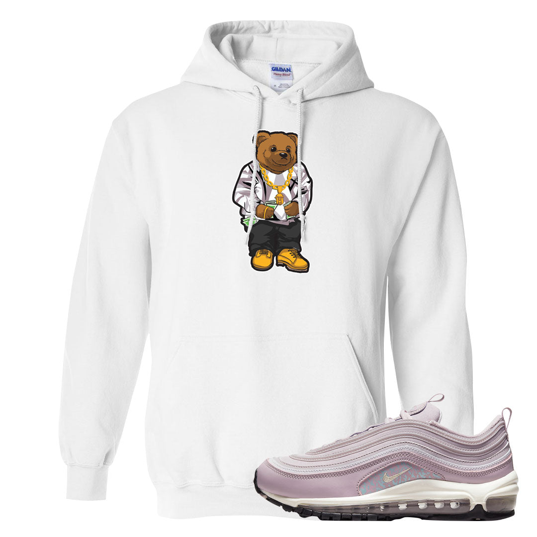 Plum Fog 97s Hoodie | Sweater Bear, White