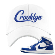 Air Jordan 1 Mid Kentucky Blue Dad Hat | Crooklyn, White