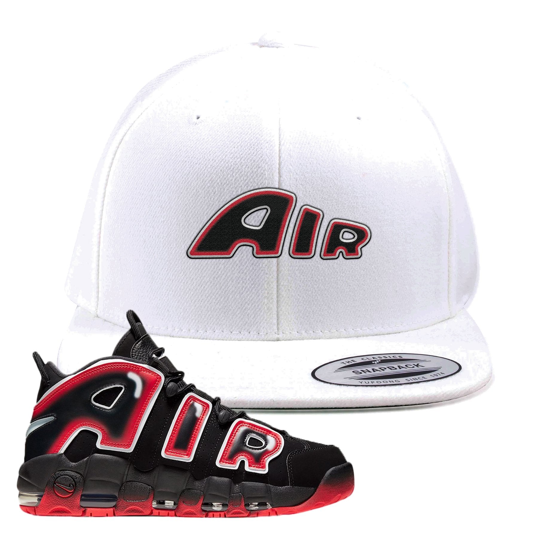 Air More Uptempo Laser Crimson Air From The Sneaker White Sneaker Hook Up Snapback Hat