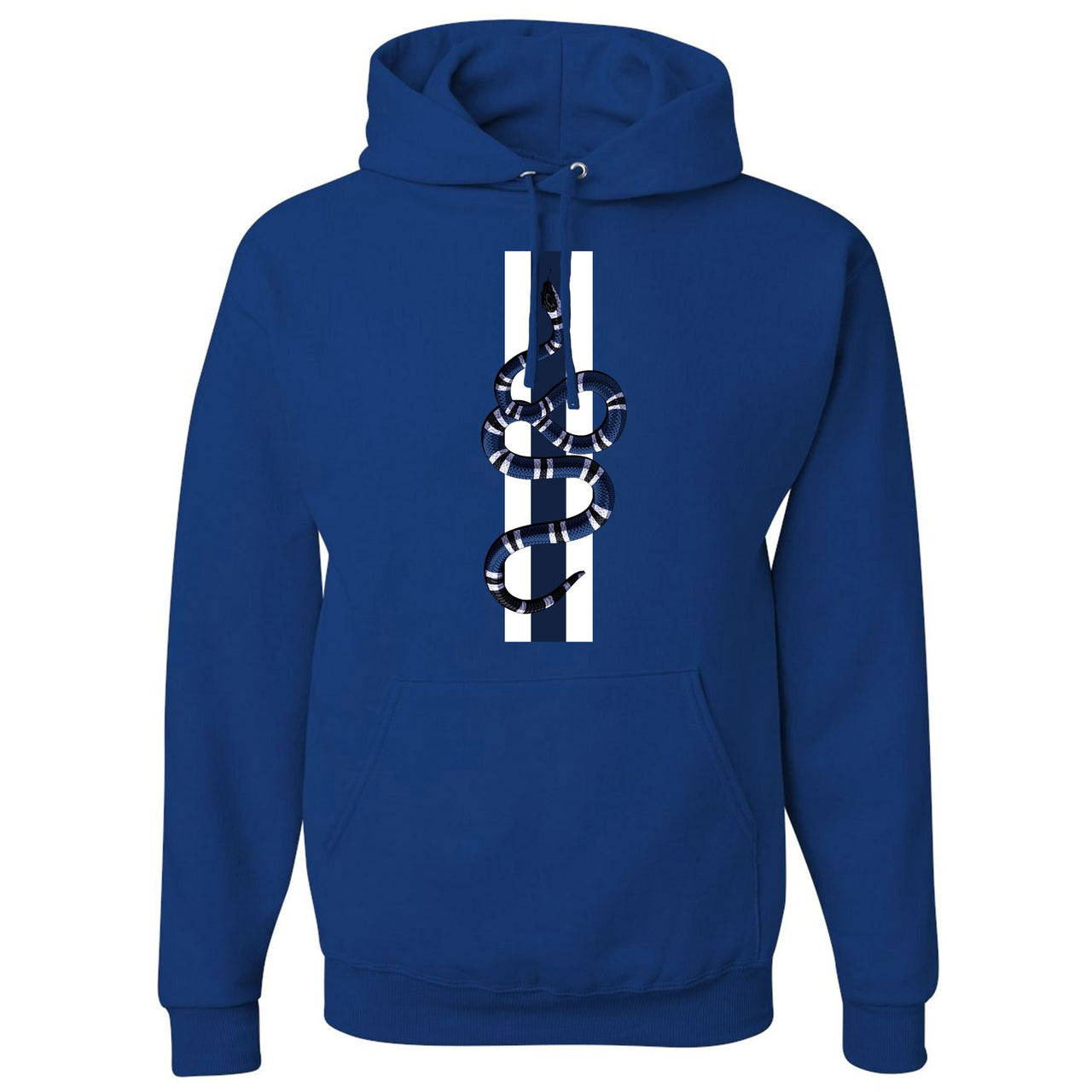 Snakeskin Low Blue 11s Hoodie | Coiled Snake, Royal Blue