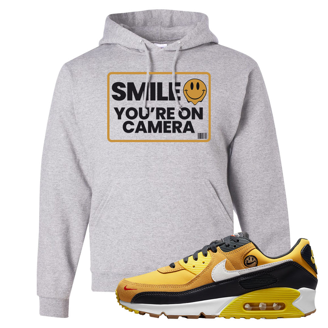 Go The Extra Smile 90s Hoodie | Smile You're On Camera, Ash