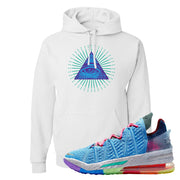 Lebron 18 Best 1-9 Hoodie | All Seeing Eye, White