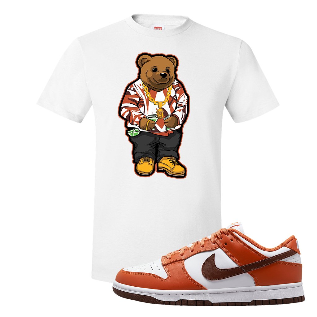 Reverse Mesa Low Dunks T Shirt | Sweater Bear, White
