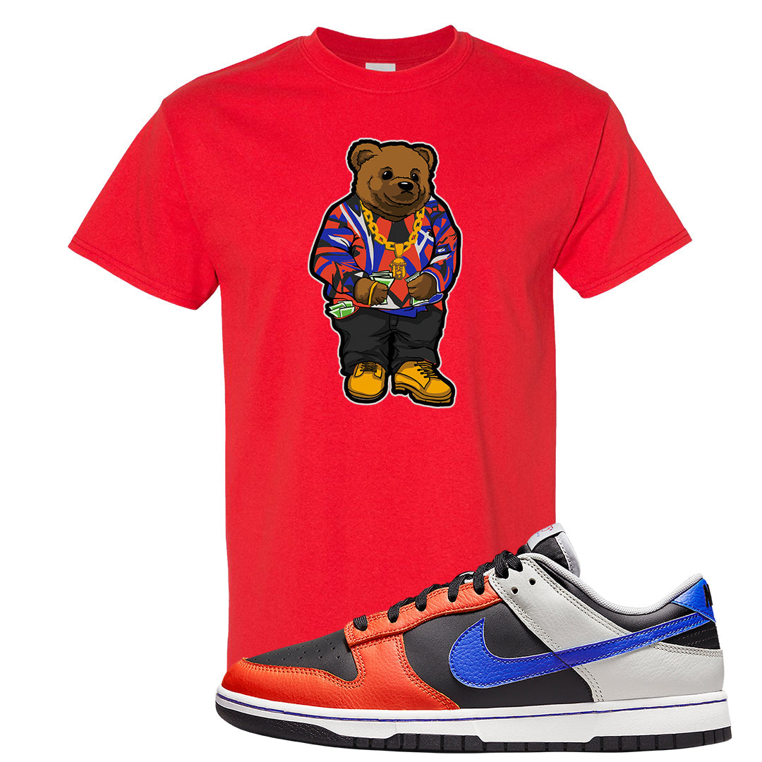 75th Anniversary Low Dunks T Shirt | Sweater Bear, Red