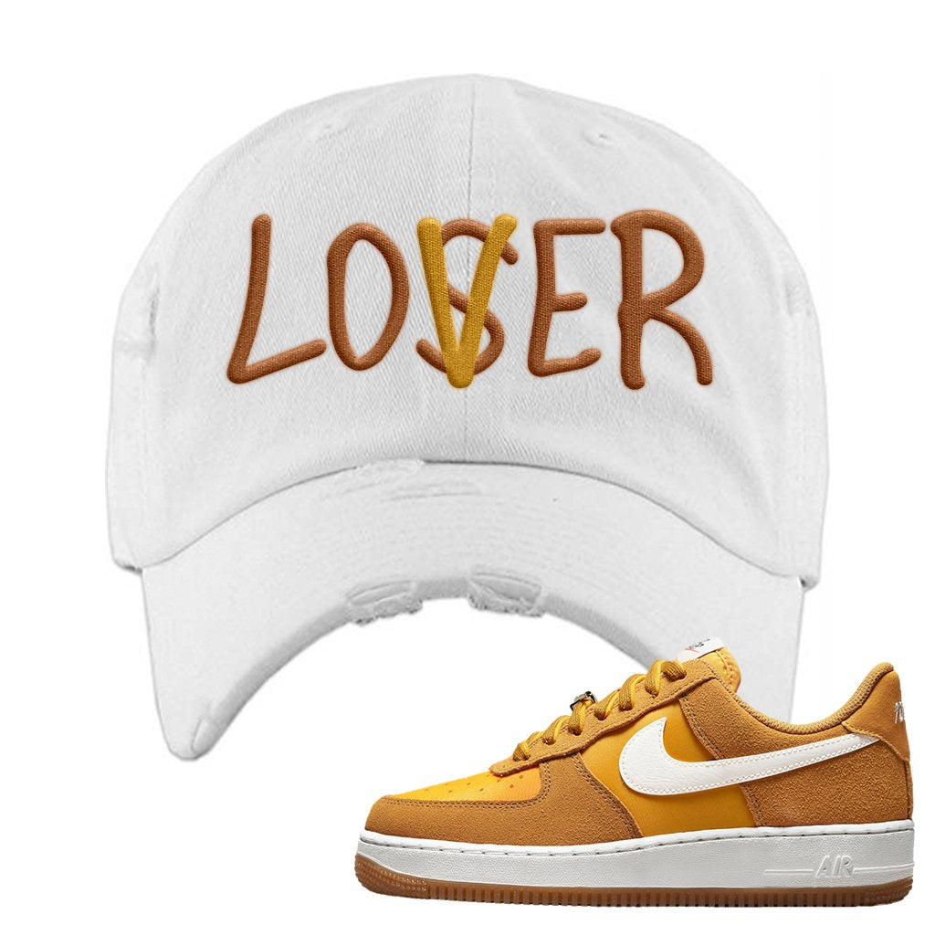 Air Force 1 Low First Use Distressed Dad Hat | Lover, White