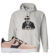 Air Force 1 Low Bling Tan Leather Hoodie | Capone Illustration, Ash