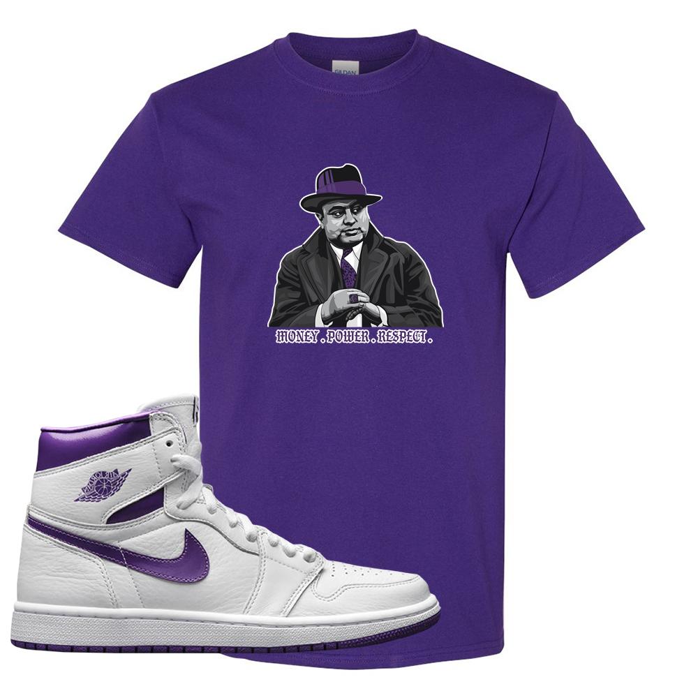 Air Jordan 1 Metallic Purple T Shirt | Capone Illustration, Purple