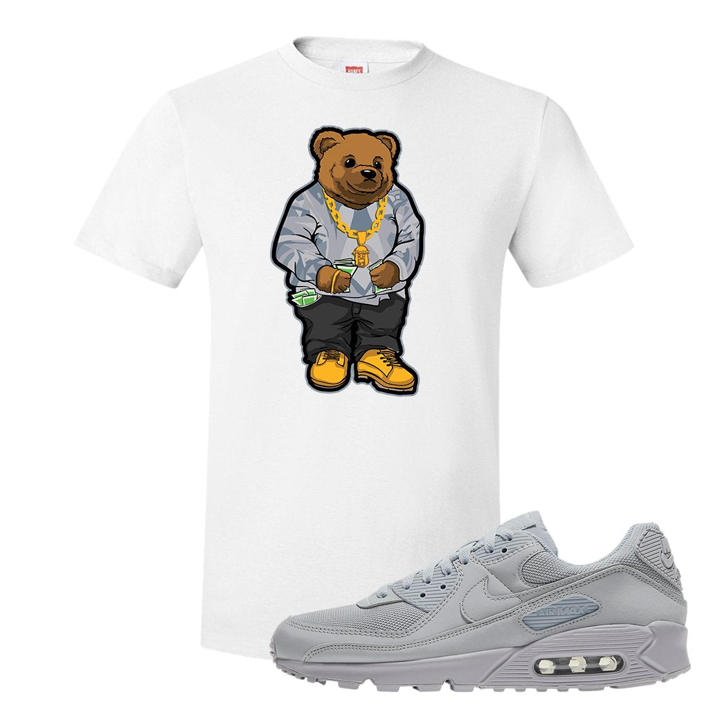 Air Max 90 Wolf Grey T Shirt | Sweater Bear, White