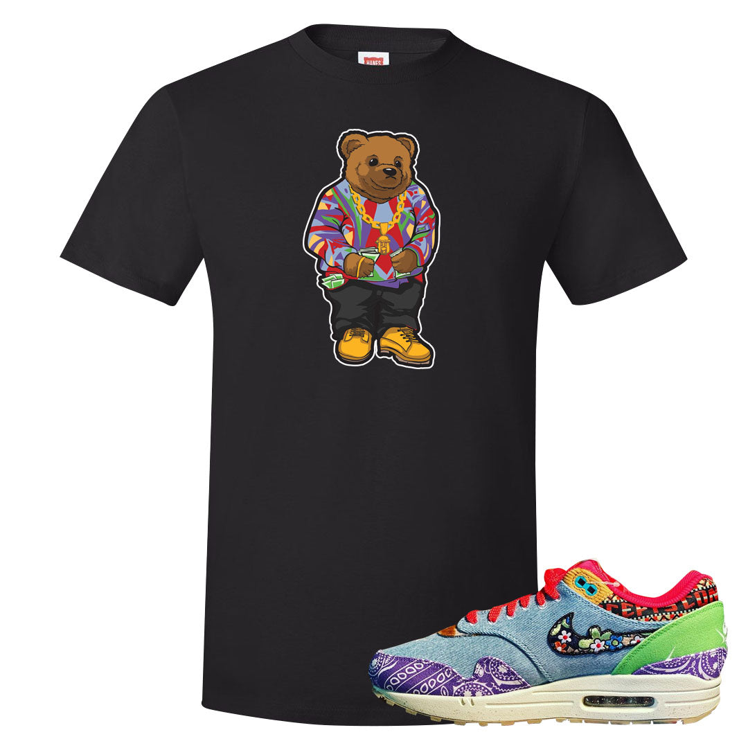Bandana Paisley Max 1s T Shirt | Sweater Bear, Black