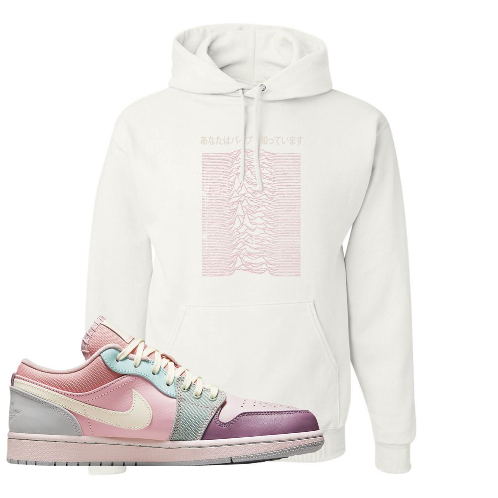 Air Jordan 1 Low Pastel Hoodie | Vibes Japan, White