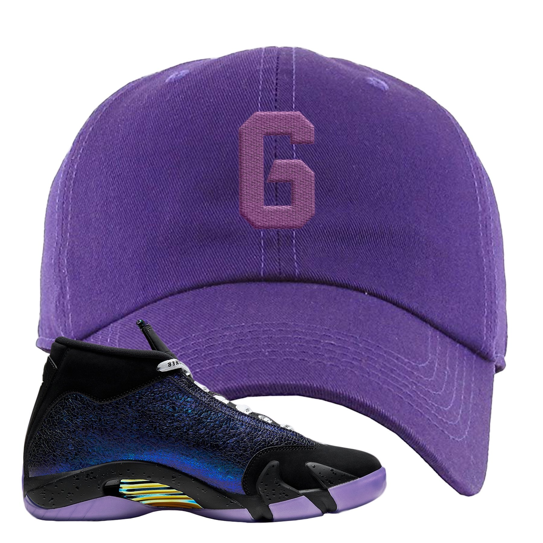 Doernbecher 14s Dad Hat | Number 6, Purple
