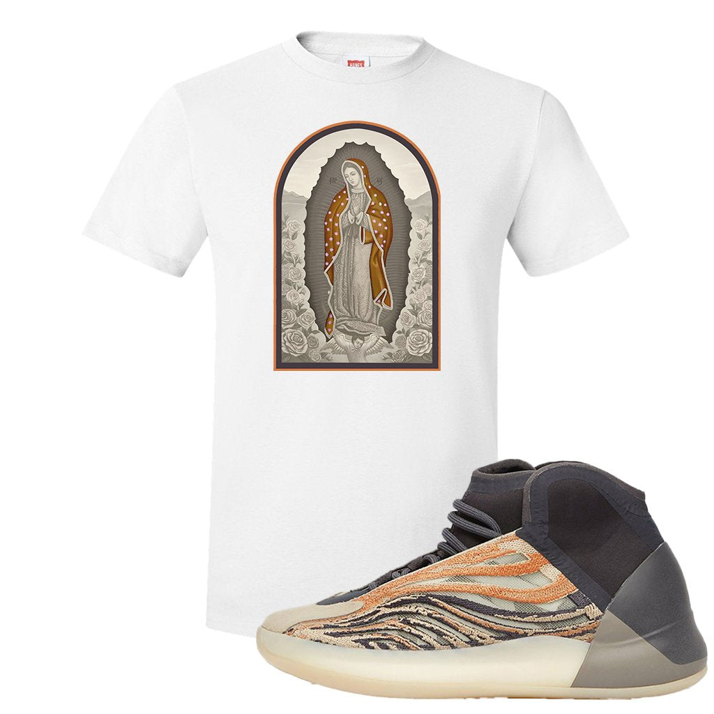 Yeezy Quantum Flash Orange T Shirt | Virgin Mary, White