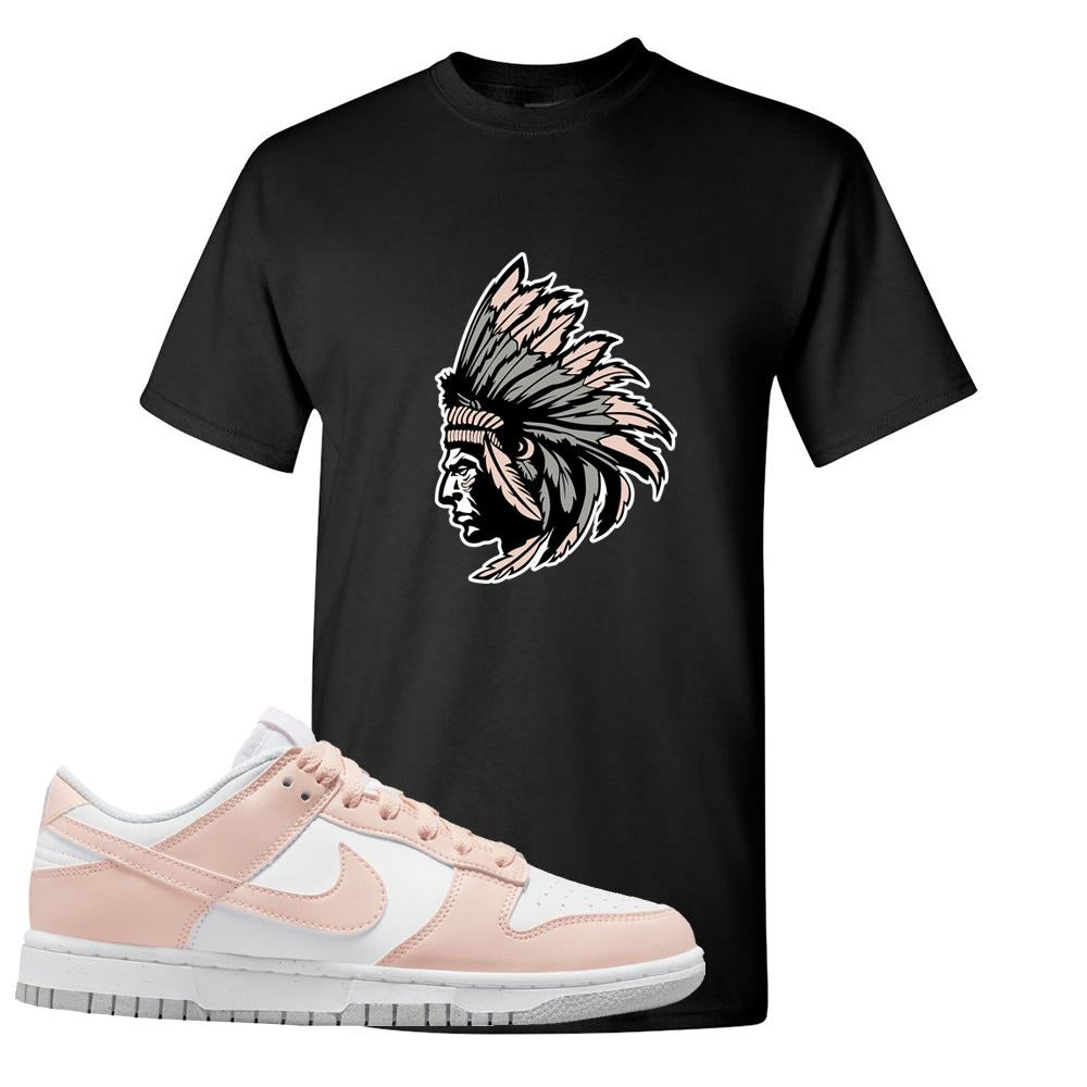 Move To Zero Pink Low Dunks T Shirt | Indian Chief, Black