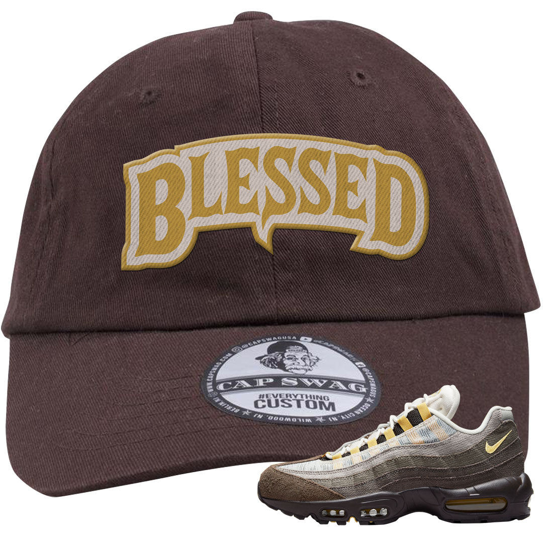 Ironstone Hemp 95s Dad Hat | Blessed Arch, Brown