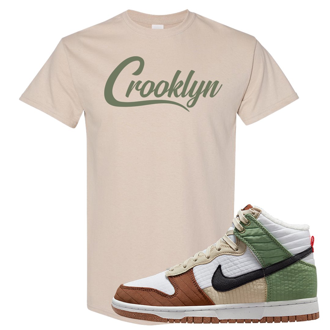 Toasty High Dunks T Shirt | Crooklyn, Sand