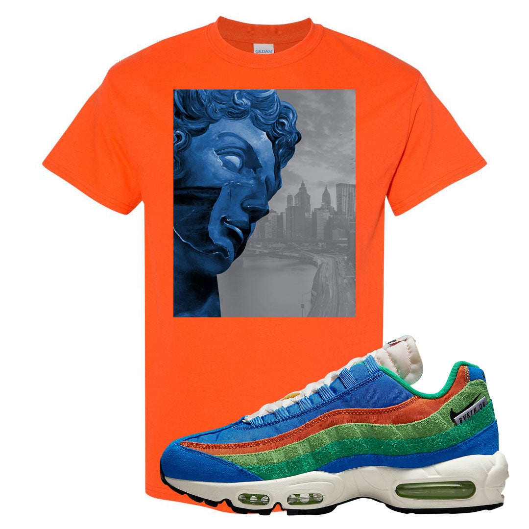 Light Blue Green AMRC 95s T Shirt | Miguel, Orange