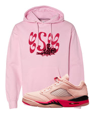 Arctic Pink Low 5s Hoodie | Certified Sneakerhead, Light Pink